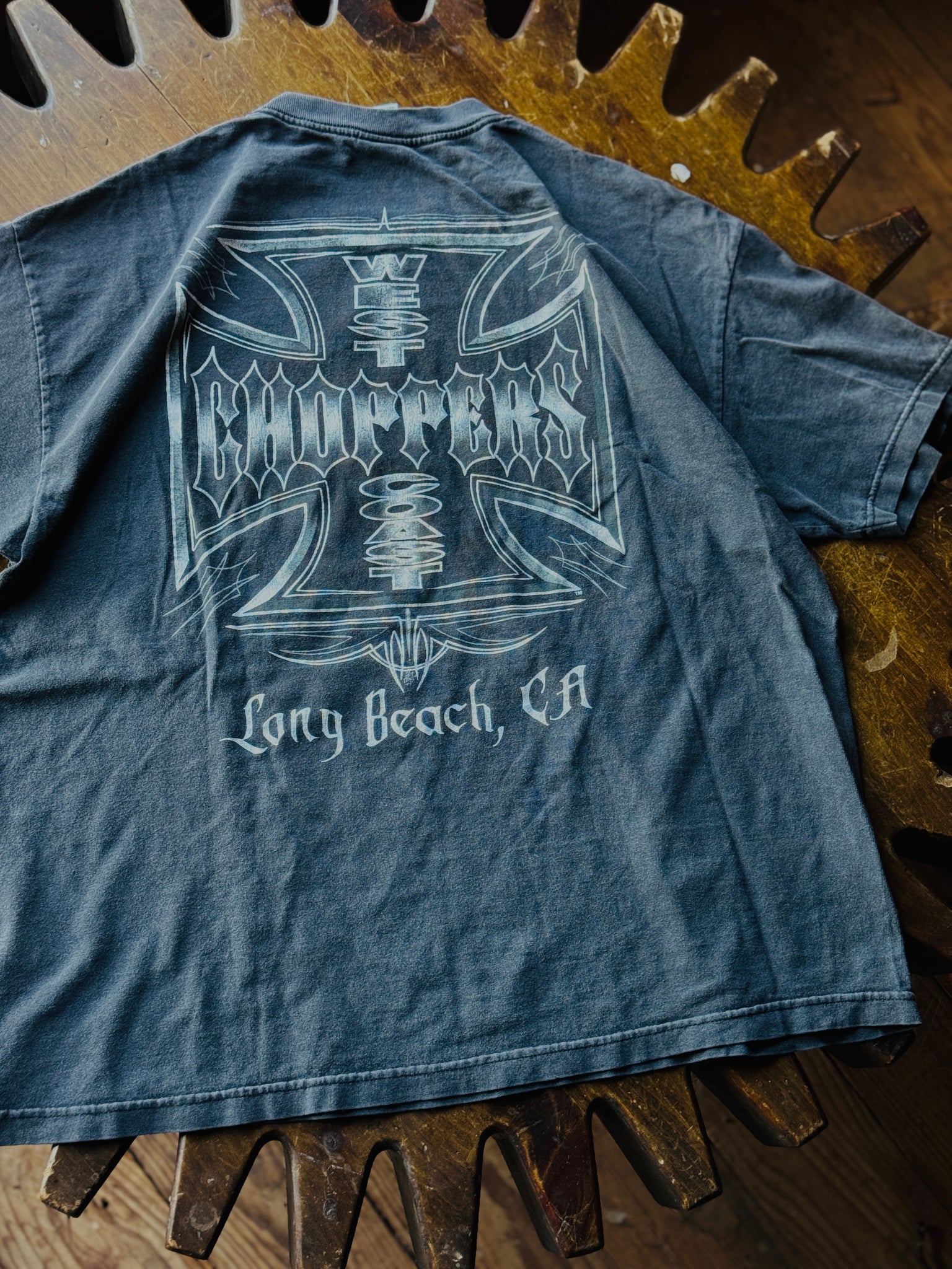 WEST COAST CHOPPERS METALLIC T-SHIRT SZ: XL