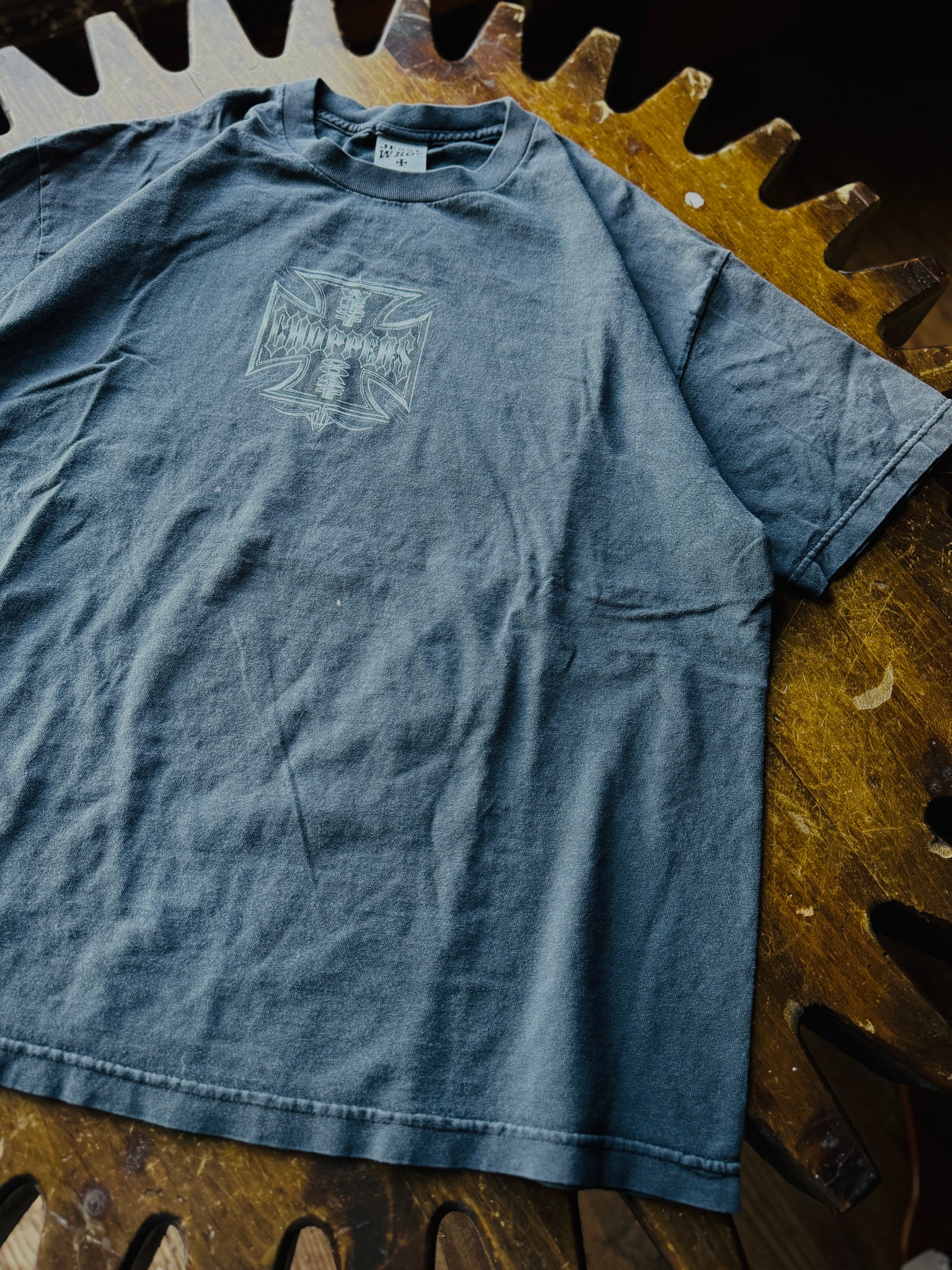 WEST COAST CHOPPERS METALLIC T-SHIRT SZ: XL