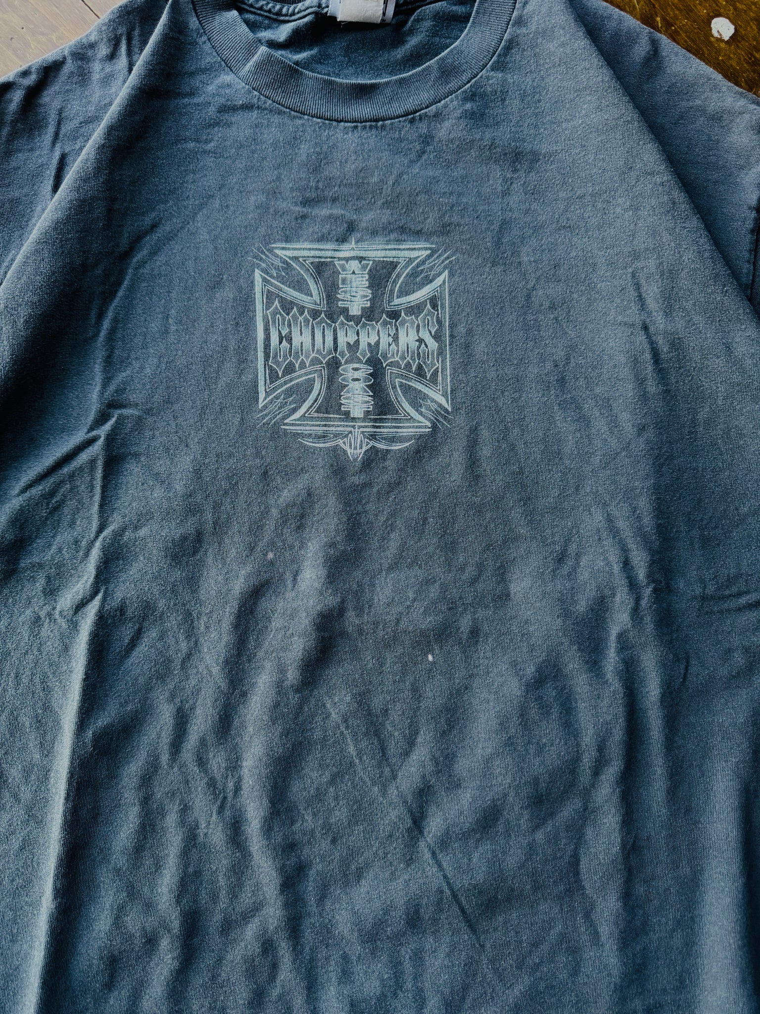 WEST COAST CHOPPERS METALLIC T-SHIRT SZ: XL